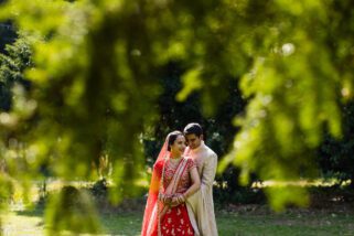 Asian wedding portrait at Meridian Grand, London