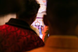 Welcoming ceremony during Hindu Wedding