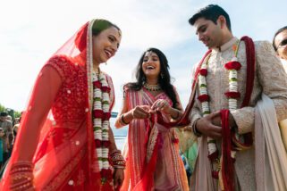 Final blessings with groom's sister
