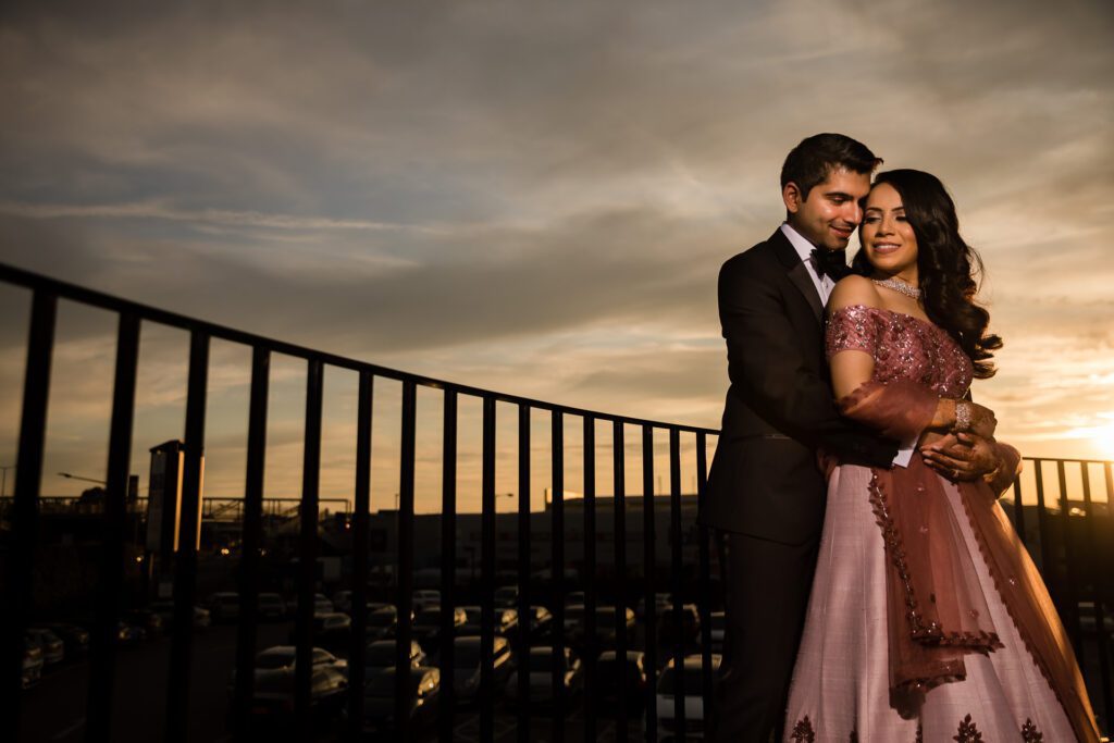 Sunset portrait at Meridian Grand in London