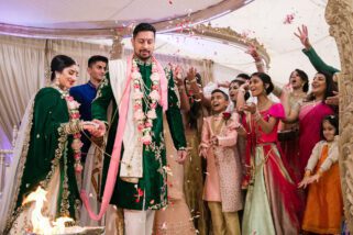 Phera ceremony during Hindu wedding
