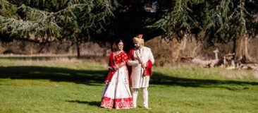 Asian wedding portrait at Offley place