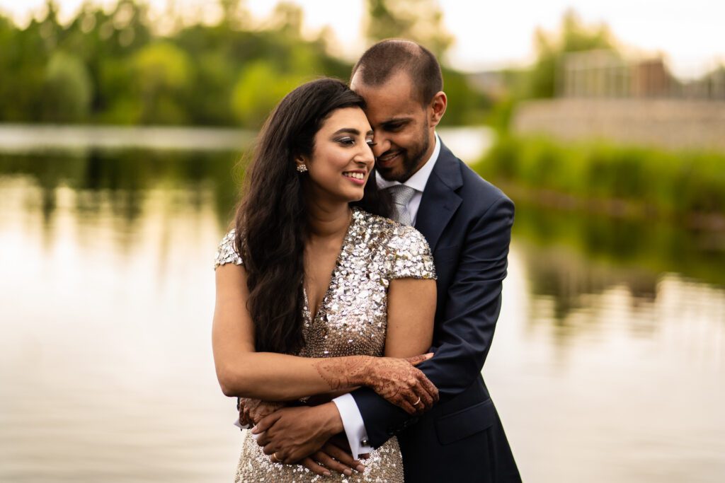 Wedding portrait at Amber Lakes