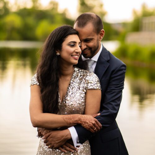 Wedding portrait at Amber Lakes