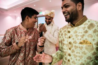 Groom arrival for Hindu wedding