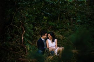 Pre wedding shoot in a forest