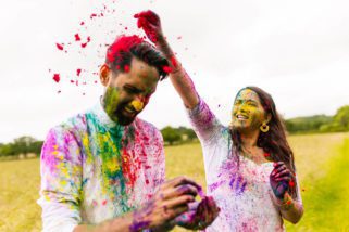 Holi themed photoshoot