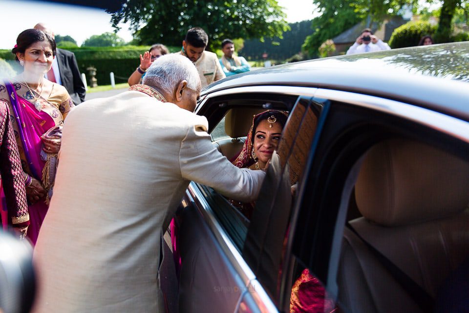 Father of bride with daughter