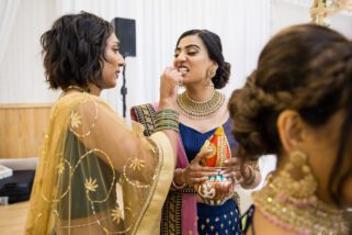 Asian wedding guests