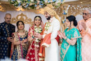 Final prayers during wedding