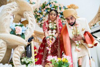 Final prayers during wedding