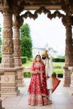 Asian wedding portrait at Oshwal centre