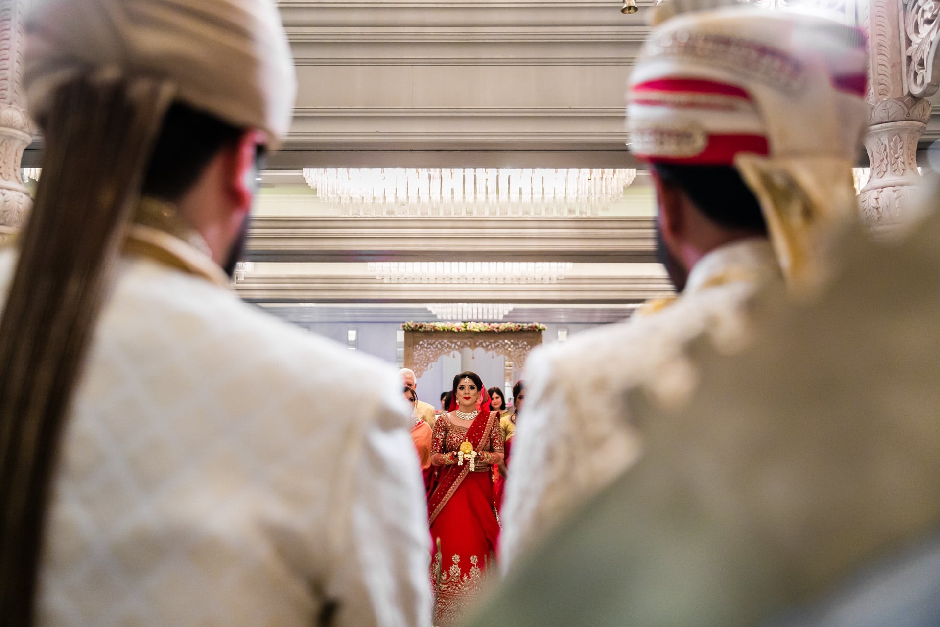 Arrival of the bride