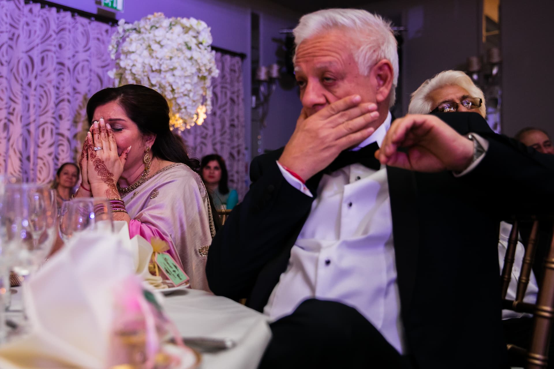 Wedding speech reaction