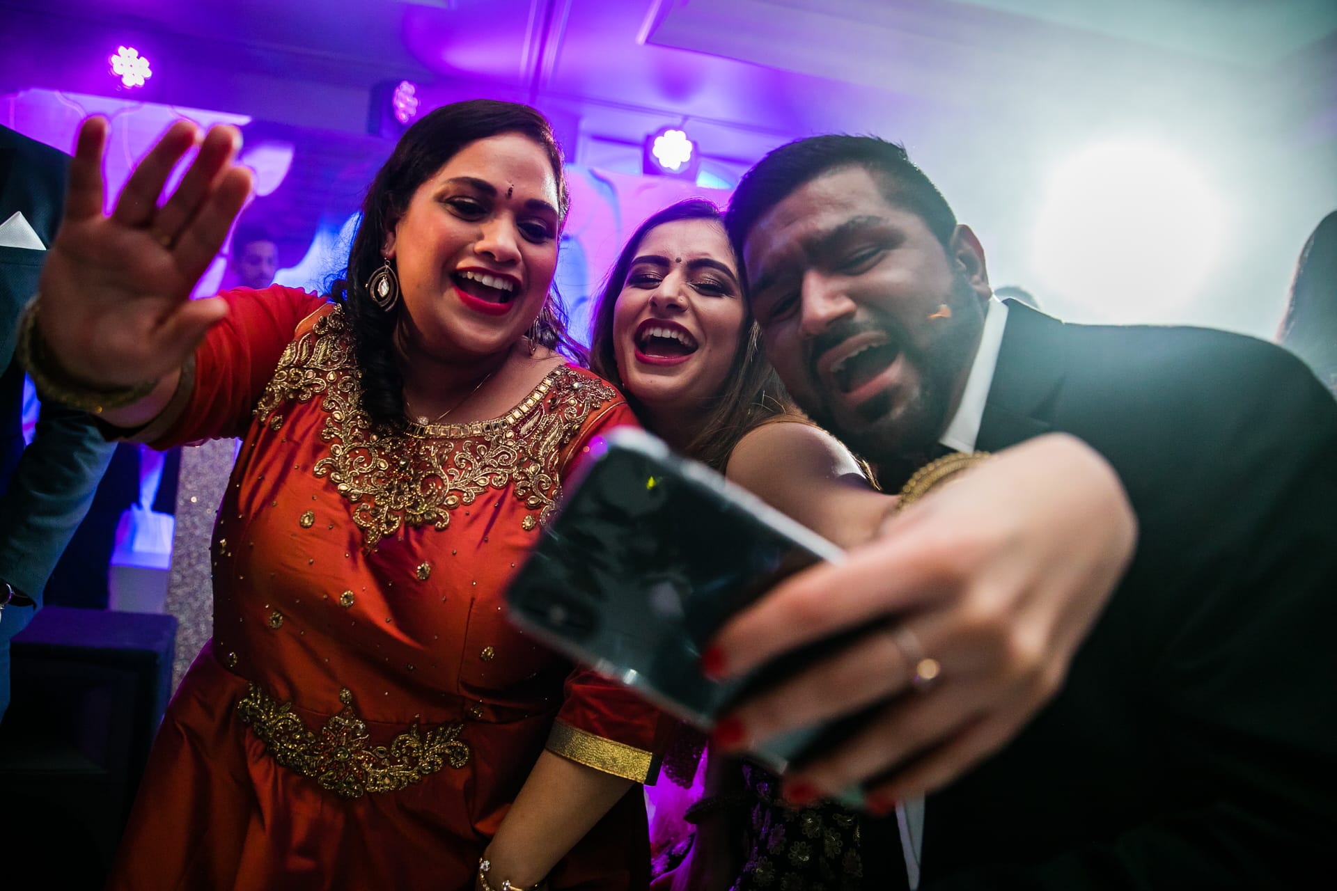 Asian wedding reception party at Sopwell House