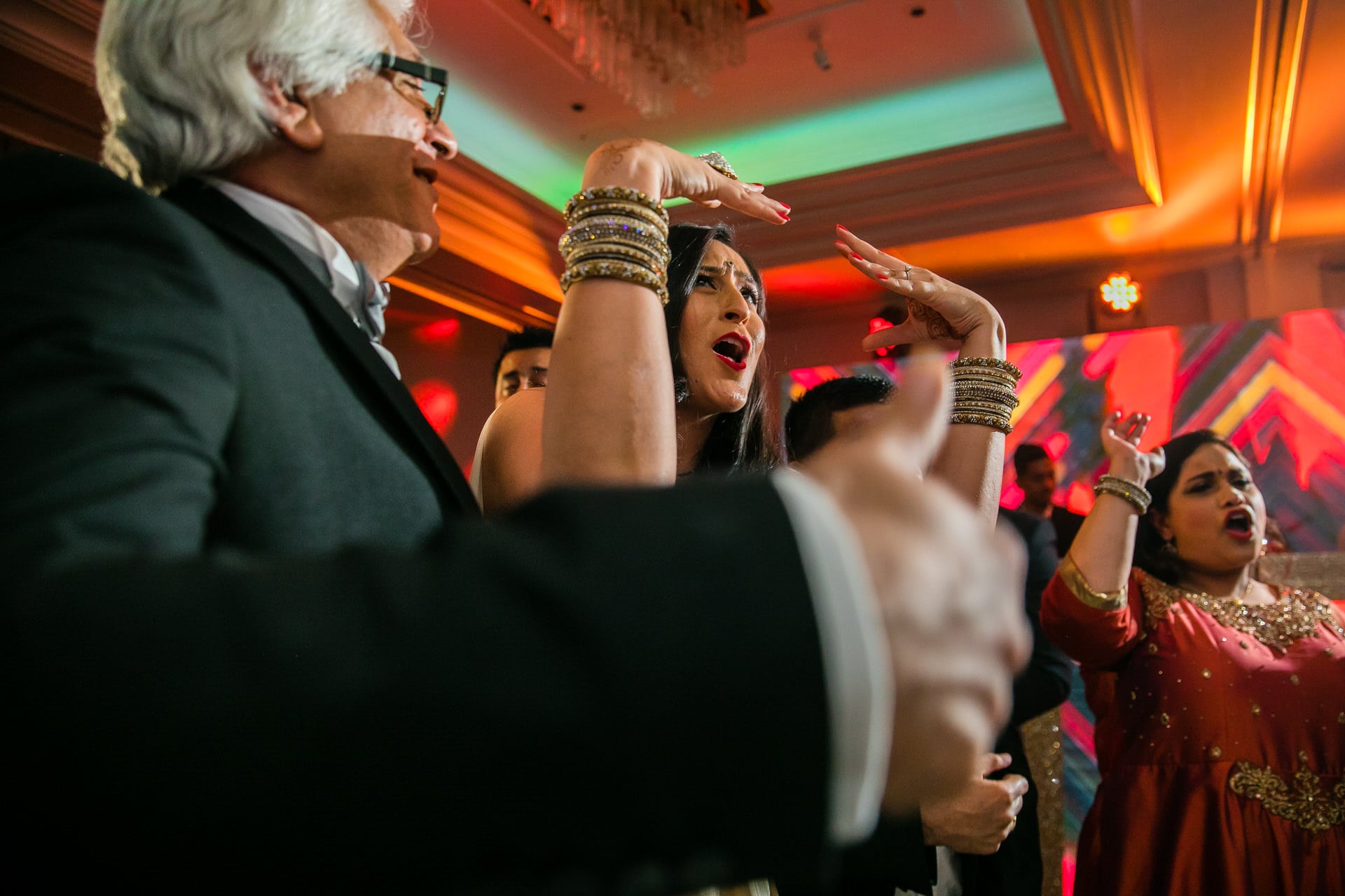 Asian wedding reception party at Sopwell House