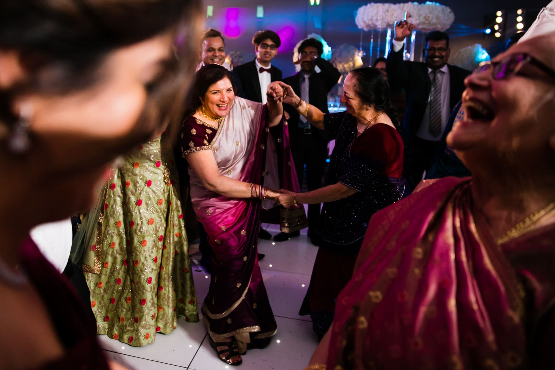 Asian wedding reception party at Sopwell House