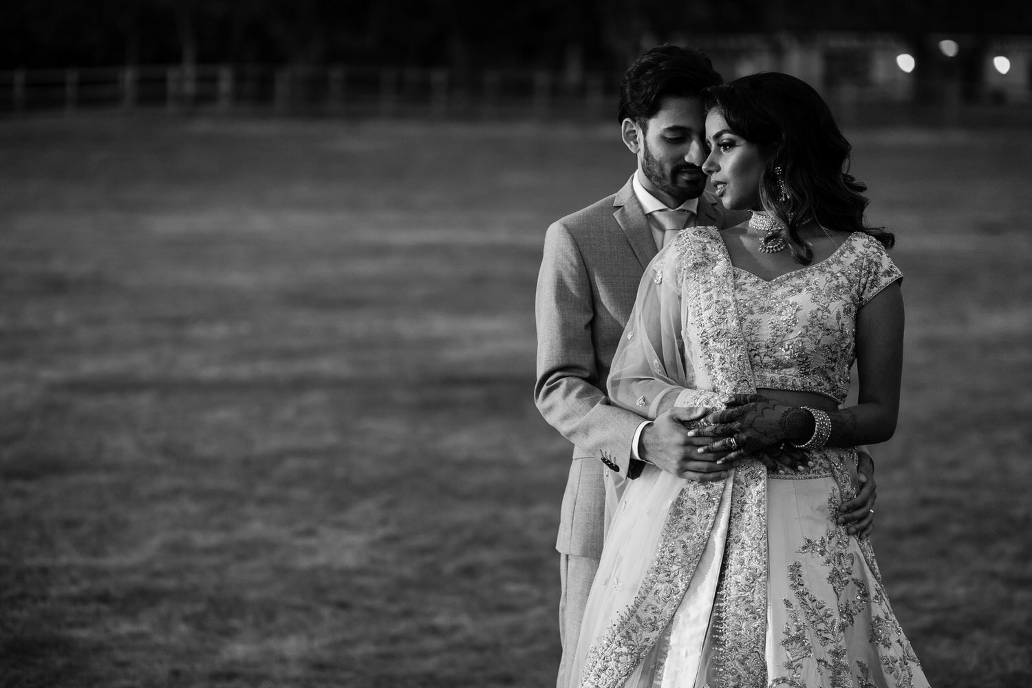 Wedding portrait at Tewinbury farm