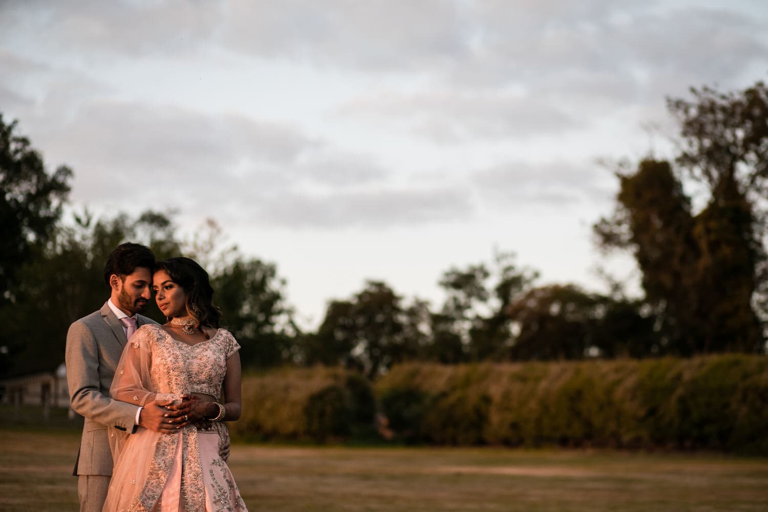 Wedding portrait at Tewinbury farm